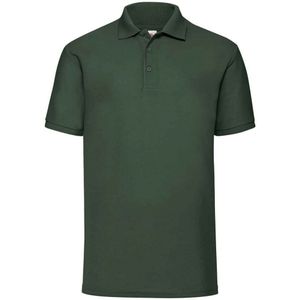 Fruit of the Loom Heren Piqué Polo Shirt (Fles groen)