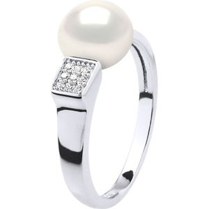 Ring Verstelbare Zoetwater Parel sieraden 9-10mm White 925