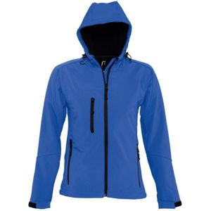 SOLS Dames/dames Replay Hooded Soft Shell Jacket (ademend, winddicht en waterbestendig) (Koningsblauw)