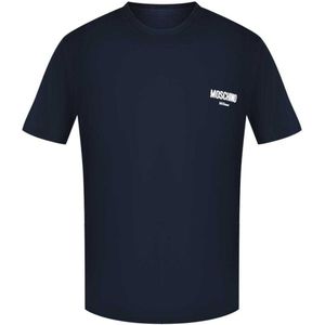 Moschino Heren Milano T-Shirt (Marine)