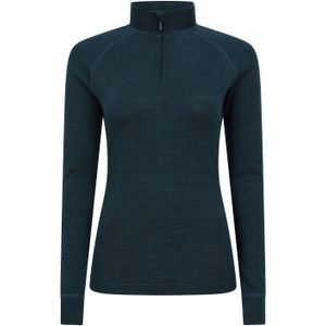 Mountain Warehouse Dames/Dames Merino Wol Zip Hals Thermo Top (Teal)