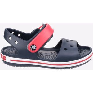 Boy's Crocs Kids Crocband Sandals in Navy Red