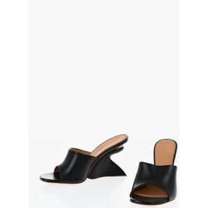 Off White - Jug Wedge Mules - Schoenen - Zwart - Leer