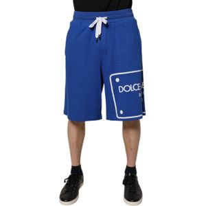 Dolce & Gabbana - Bermuda Shorts - Blauw - Logo Print