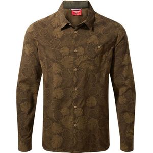 Craghoppers Heren NosiLife Lester Long Sleeved Shirt (Bosgroene druk)