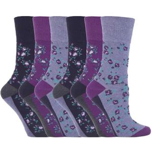 6 paar sokken zonder elastiek damessokken met zachte grip - GG57