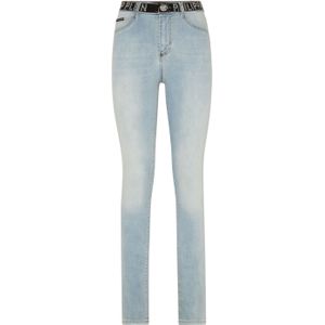 Philipp Plein - High Waist Jegging - Blauw - Skinny Jeans