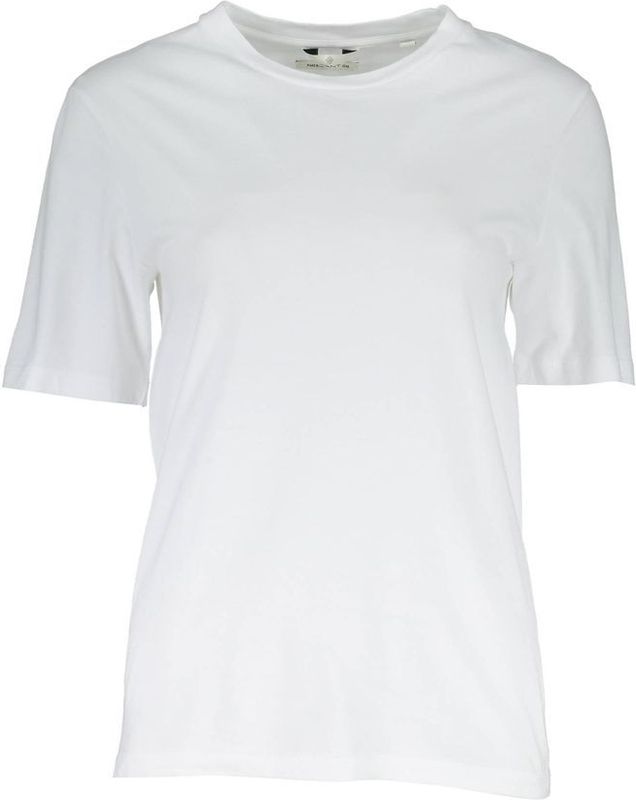 Gant - T-shirt - Wit - Korte Mouwen - Ronde Hals