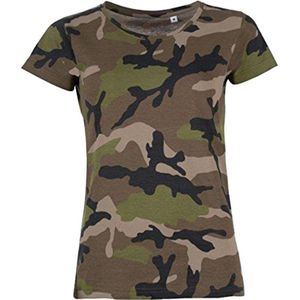 SOLS Dames/dames Camo T-Shirt Met Korte Mouwen (Camouflage) - Maat L