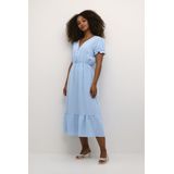 Cream Jurk 'Lina'  hemelsblauw