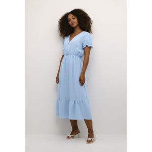 Cream Jurk 'Lina'  hemelsblauw