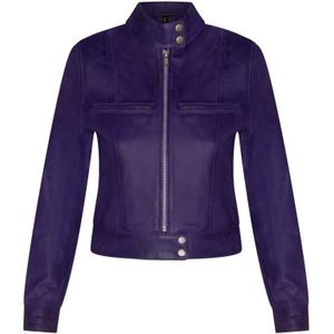 Dames - Leren Motorbikerjack - Braga