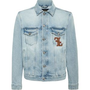 Billionaire - Denim Jas - Blauw - Heren - Gewassen Katoen - Lichte Stretch