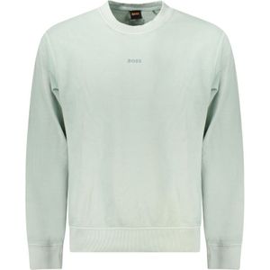 Hugo Boss - Sweatshirt - Groen - Met Logo