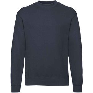 Fruit of the Loom Unisex Sweatshirt met Klassieke Schouder (Deep Navy)