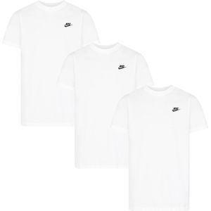 Nike - Sportswear Club - T-shirt - Wit - 3-pack