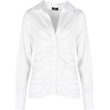 Liu Jo Overhemd - Wit - Katoen - V-hals met Kraag