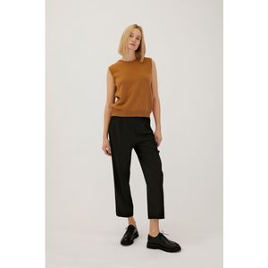 Mouwloze Kasjmier Top in Cinnamon