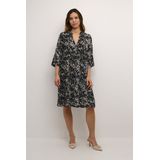 Kaffe - Jurk 'Hera Amber' - Zwart/Wit - Tuniekjurk