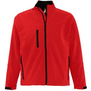 SOLS Heren Relax Soft Shell Jacket (ademend, Winddicht En Waterbestendig) (Rood) - Maat L
