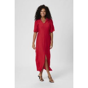 Kaffe - Kateri - Jurk - Roestrood - 7/8 Lengte - Slanke Pasvorm