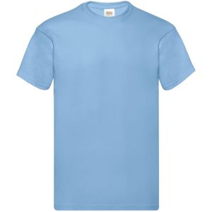 Fruit of the Loom Heren Origineel T-Shirt (Hemelsblauw)