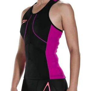 Speedo - Fastskin Xenon Tri Singlet - Zwart Paars - Dames Zwemtop