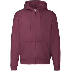 Fruit of the Loom Unisex Adult Premium Full Zip Hoodie (Bourgondië)
