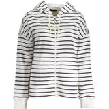 Breton Stripe - Zip Hoodie - Wit - Sweater