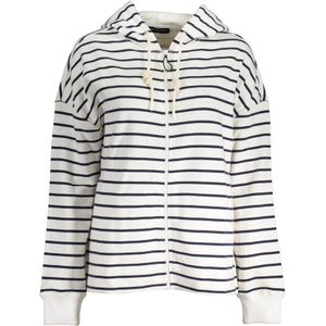 Breton Stripe - Zip Hoodie - Wit - Sweater