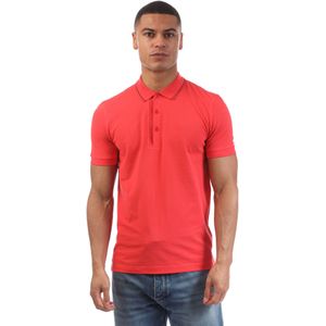 Herenpolo Boss Paule 4 Tonaal Logo in Rood