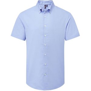 Premier Heren Supreme Oxford overhemd met korte mouwen (Oxford Blauw)