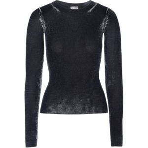 Diesel - Ronde-hals Knitwear - Zwart - Dames