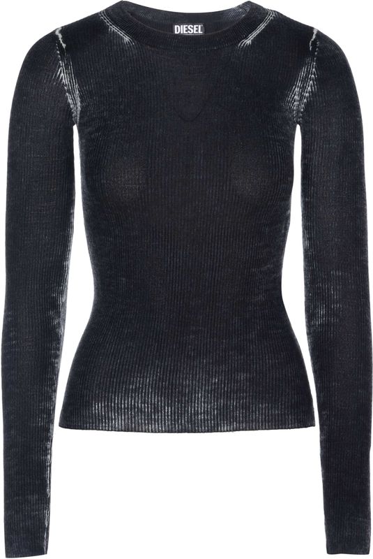 Diesel - Ronde-hals Knitwear - Zwart - Dames