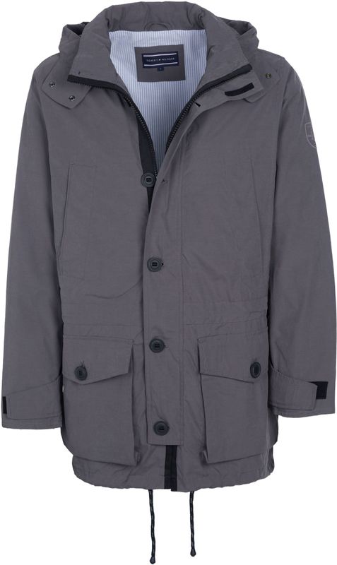 Tommy Hilfiger - MW0MW11502CJM - Leren Jasje - Hoogwaardige Afwerking - Met Capuchon