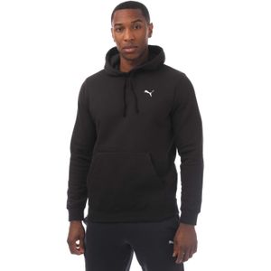 Puma Heren Essentials Kleine Logo Hoodie (Zwart)
