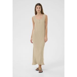Jersey jurk Straight fit Chinchilla beige