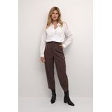 Pants - Java Brown - Regular Fit - Hoge Taille - Cropped Lengte