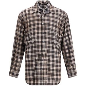 Geruit Overhemd met Knopen Lange Mouwen