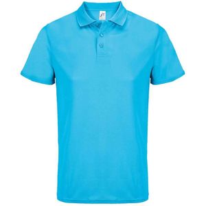 SOLS Unisex Volwassen Pitcher Gerecycled Polyester Poloshirt (Aqua)