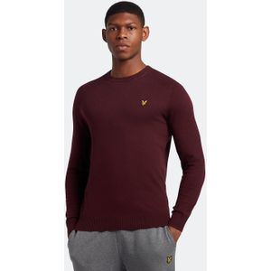 Lyle & Scott - Merinotrui - Bordeauxrood - Katoen