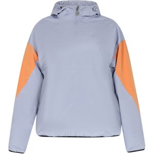 Mymo - Blouson - Grijs - Dames - Met Capuchon en Halve Ritssluiting