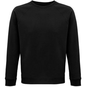 SOLS Unisex Adult Space Organic Raglan Sweatshirt (Zwart)