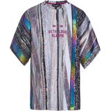 Dolce & Gabbana - T-shirt - Oversized - Metallic Uiterlijk - Korte Mouw