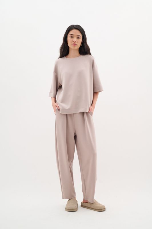 Broek Relaxed fit Clay beige