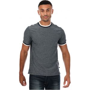Ted Baker Bowker T-shirt Met Normale Pasvorm En Textuur Voor Heren, Marineblauw - Maat 2XL
