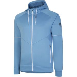 Umbro Heren Pro Training Full Zip Hoodie (Allure/Briljant Wit)