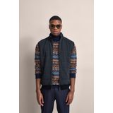 Lichtgrijs Sweatvest - Steekzakken - Ritssluiting - Met Quilten - Regular Fit