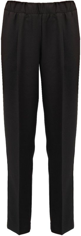 Silvian Heach - High Waist Rechte Broek - Zwart - Polyester Viscose Elastaan