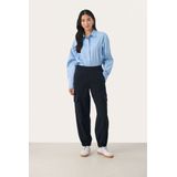 Casual broek Relaxed fit Dark Navy blue